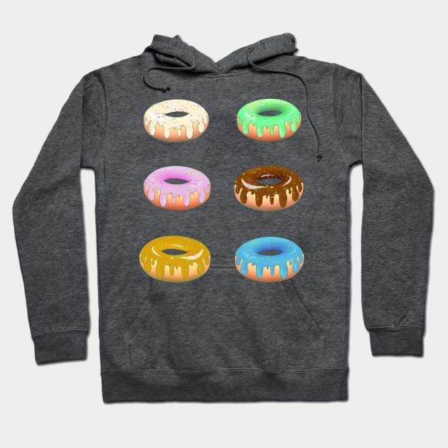Yummy Donuts - Sheet Hoodie by Bootyfreeze